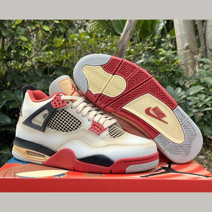 Air Jordan 4 Sneakers     AQ9129-105  - DesignerGu