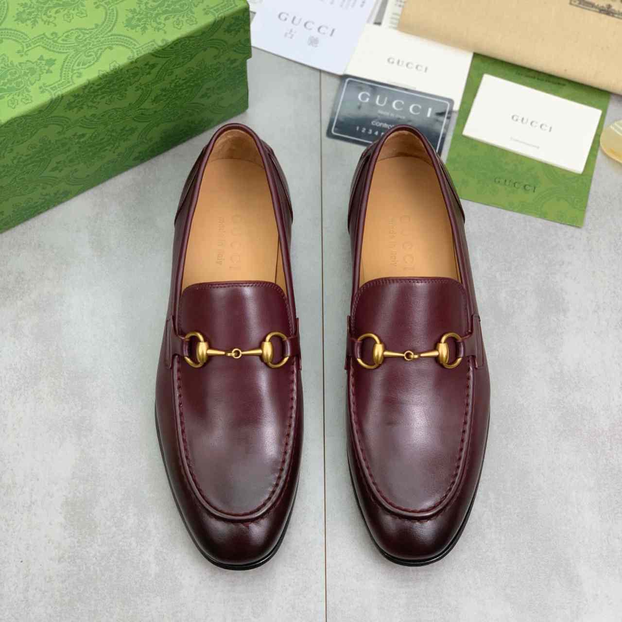 Gucci Jordaan Leather Loafer - DesignerGu