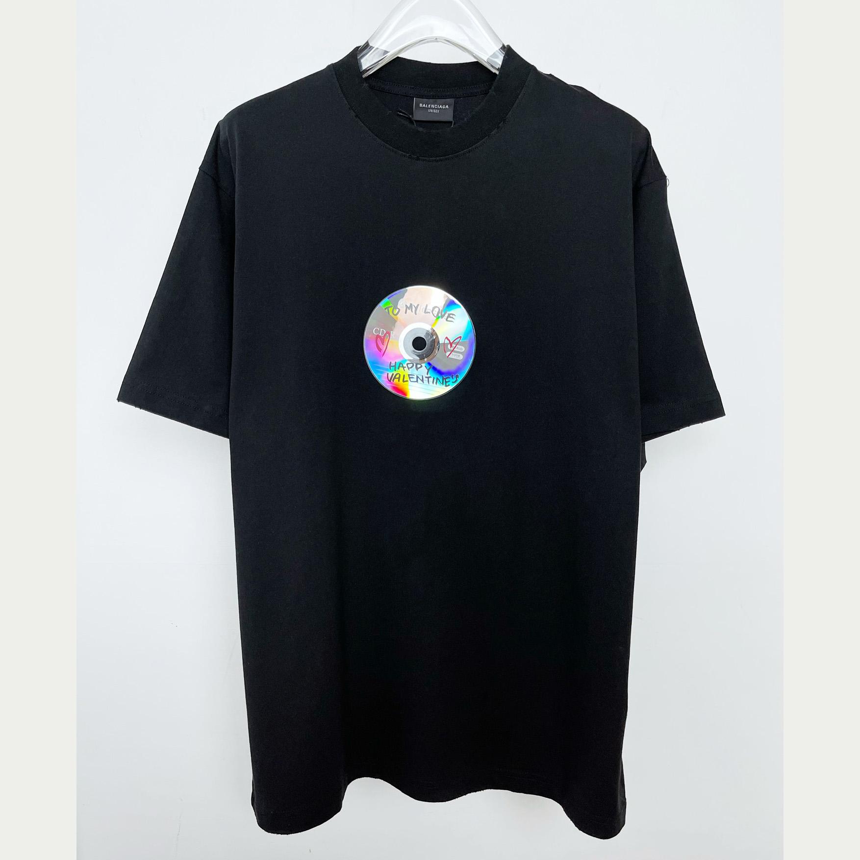 Balenciaga To My Love T-Shirt In Black - DesignerGu