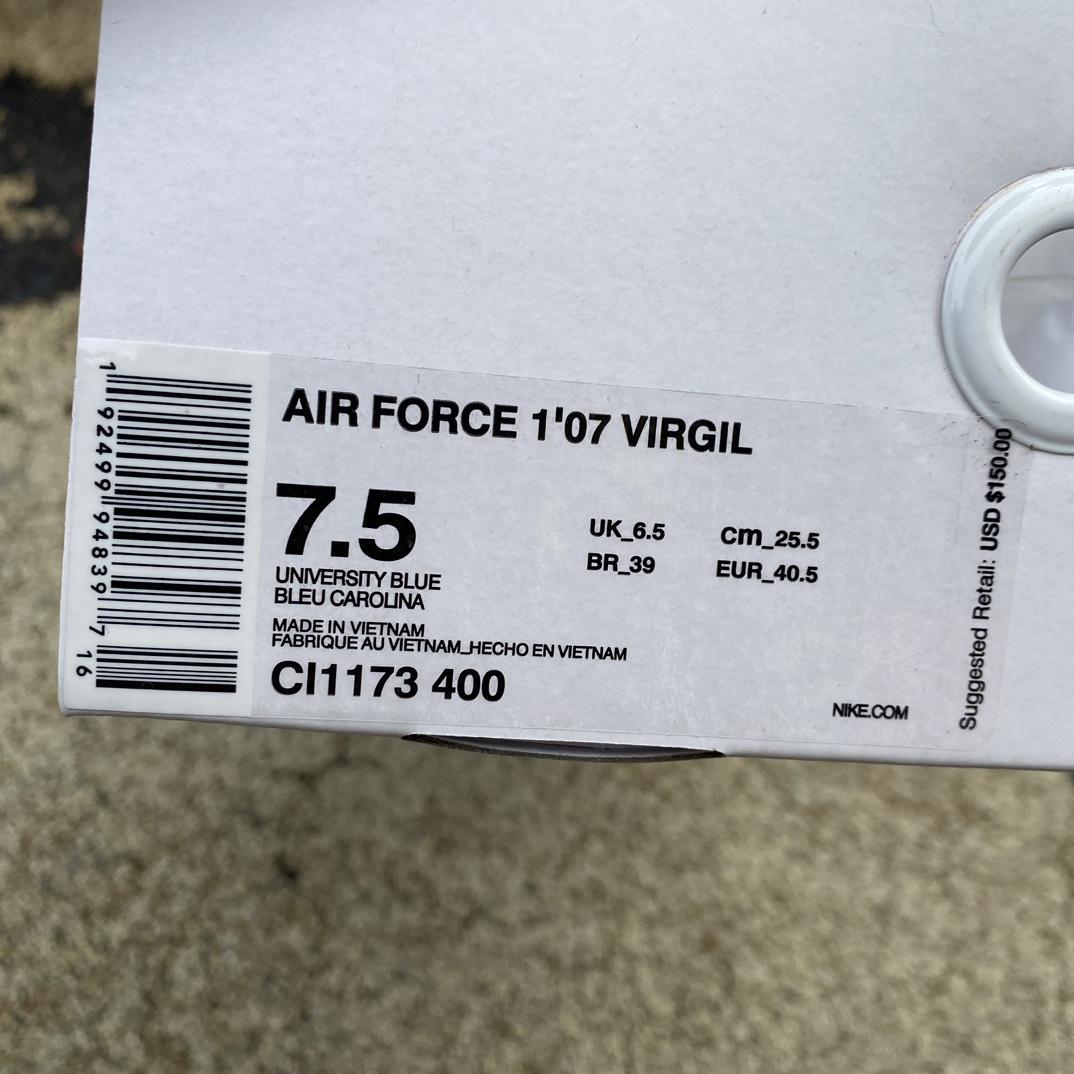 Off-White x Nike Air Force 1 '07 Sneaker     CI1173-400 - DesignerGu