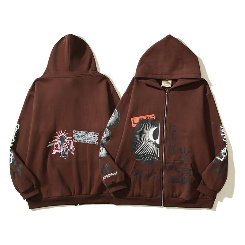 Travis Scott "O2 Pure" Zip Up Hoodie - DesignerGu