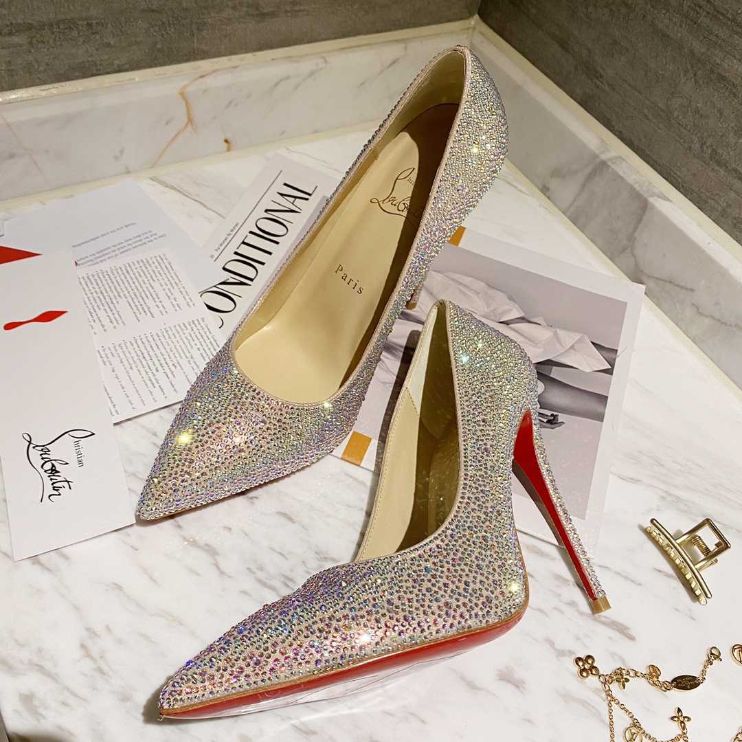 Christian Louboutin Kate Strass 100 mm Pumps - DesignerGu