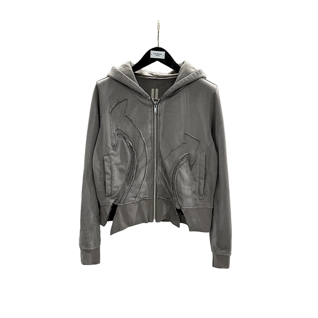 Rick Owens Drkshdw Cropped Zip-up Hoodie - DesignerGu