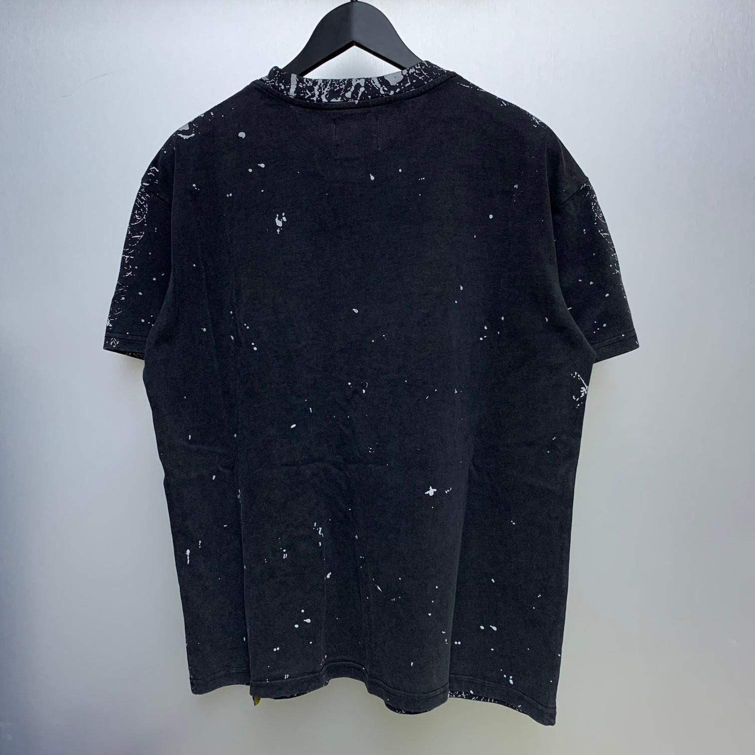 Gallery Dept. Paint-Splattered Bleached Cotton-Jersey T-Shirt - DesignerGu