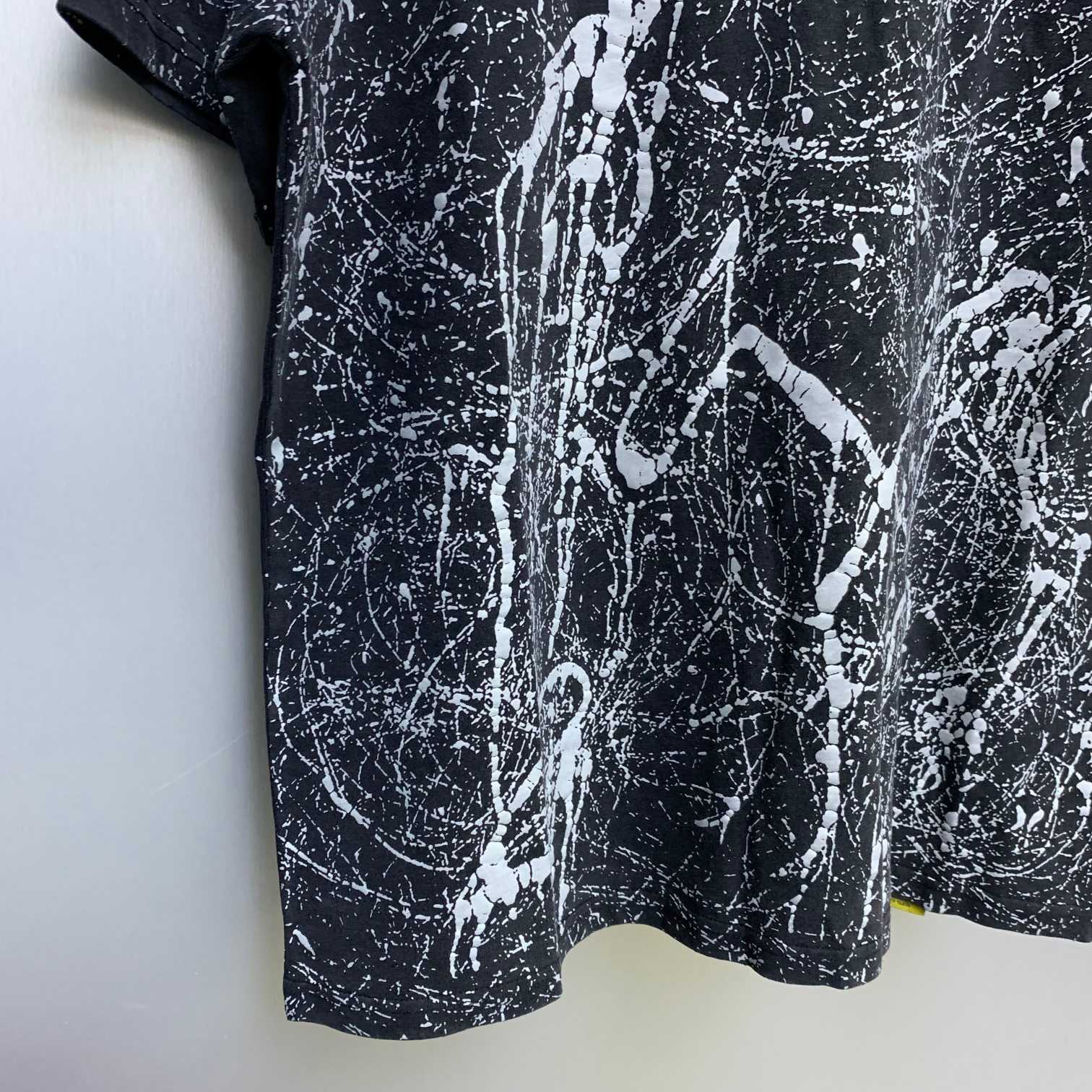 Gallery Dept. Paint-Splattered Bleached Cotton-Jersey T-Shirt - DesignerGu