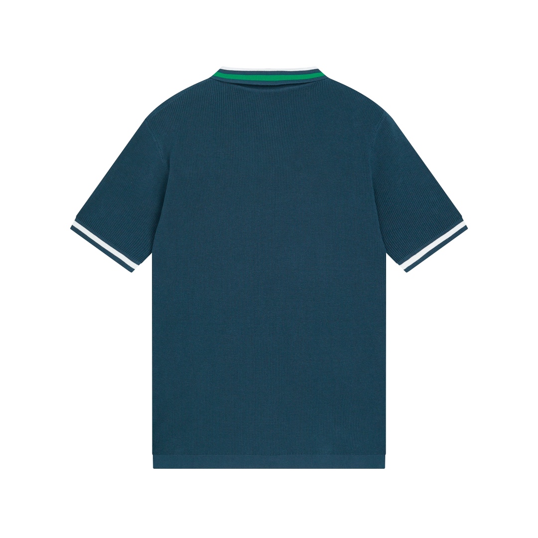 Gucci Wool Cotton Jersey Polo Shirt  - DesignerGu