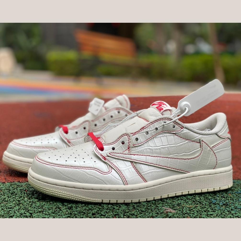 Tracis Scott x Air Jordan 1 Low Golf TS Sneaker      DM7866-601 - DesignerGu