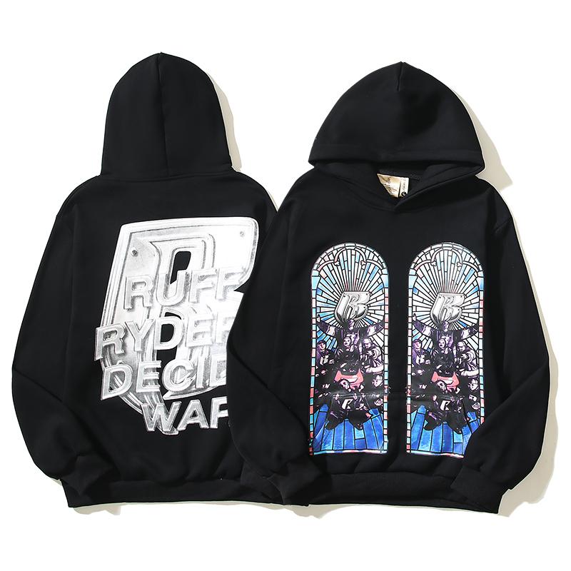 Who Decides War Ruff Ryders Cotton Hoodie - DesignerGu