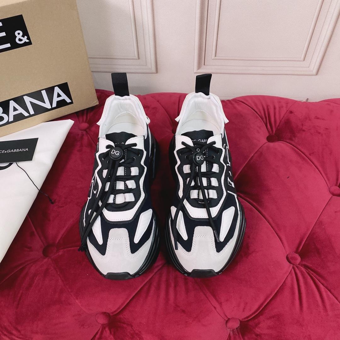 Dolce & Gabbana Mixed-materials Daymaster Sneakers - DesignerGu