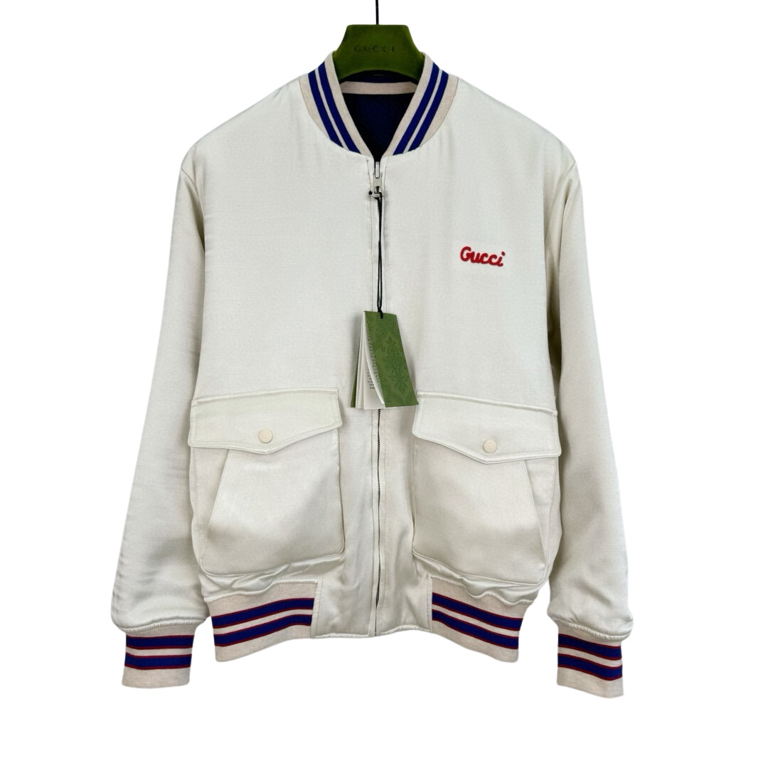 Gucci Reversible Nylon Canvas Jacket - DesignerGu