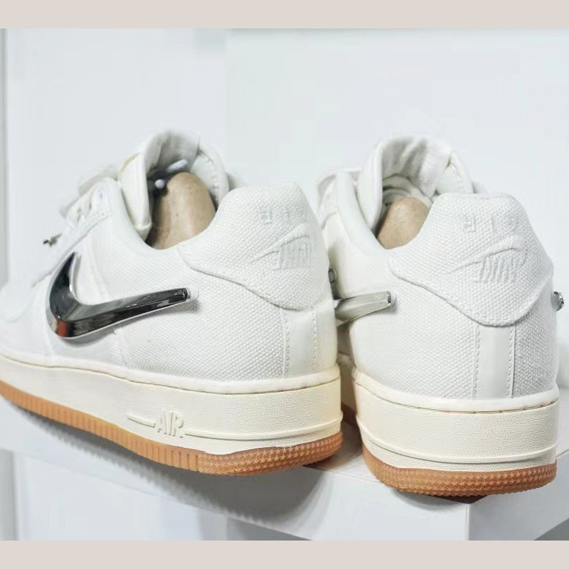 Travis Scott x NK Air Force 1 Sneaker    AQ4211-101  - DesignerGu