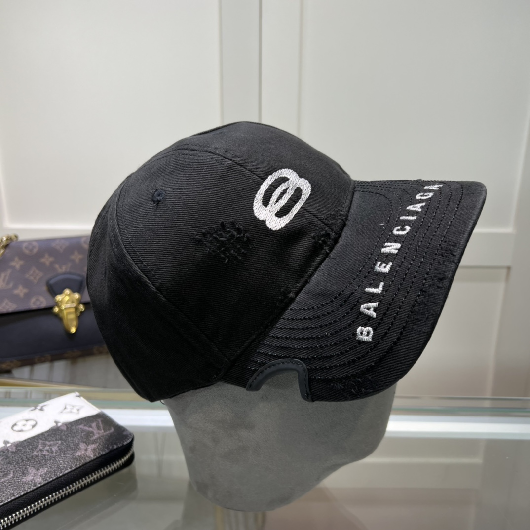 Balenciaga Unity Sports Icon Cap In Black - DesignerGu