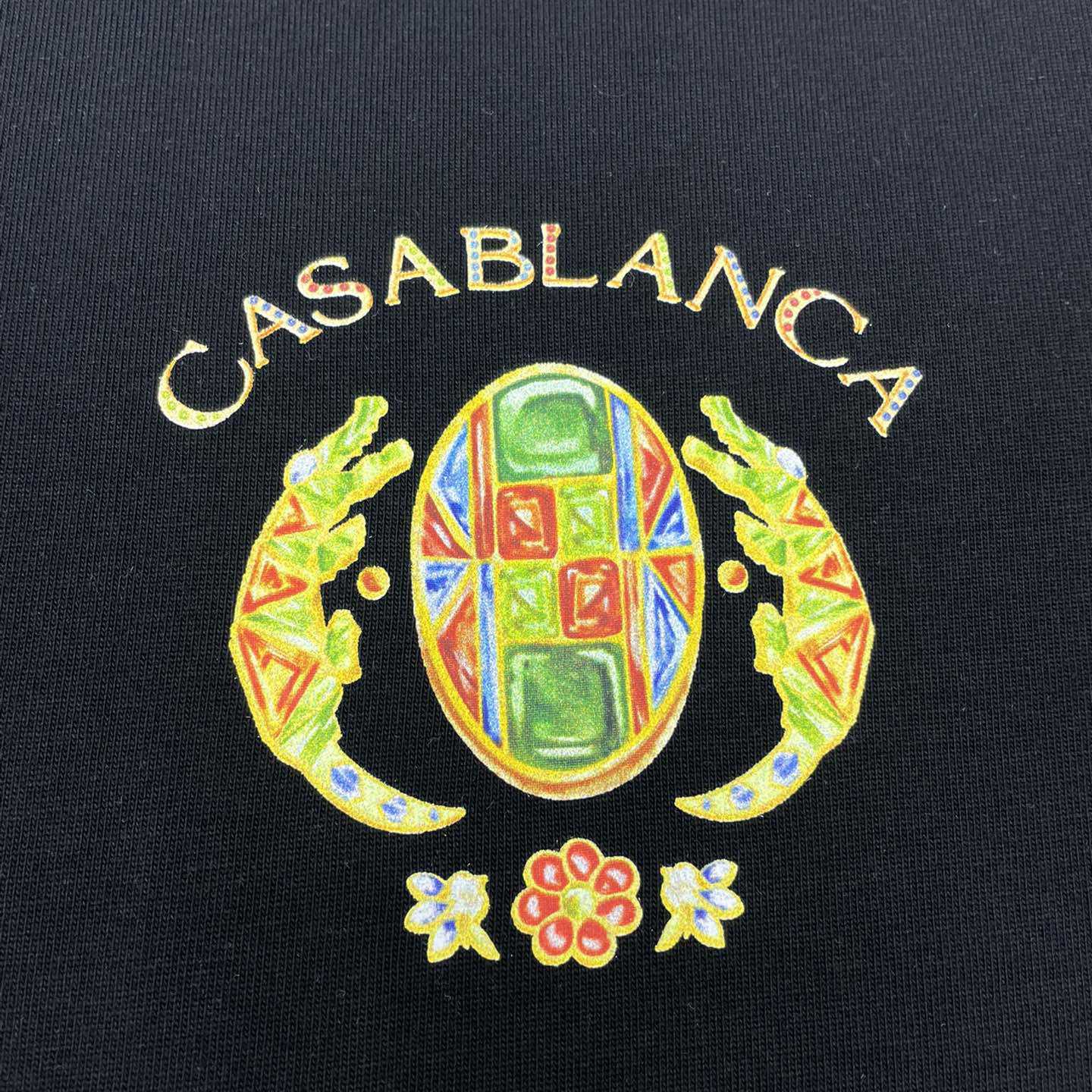 Casablanca Logo-print Cotton T-shirt     C801 - DesignerGu