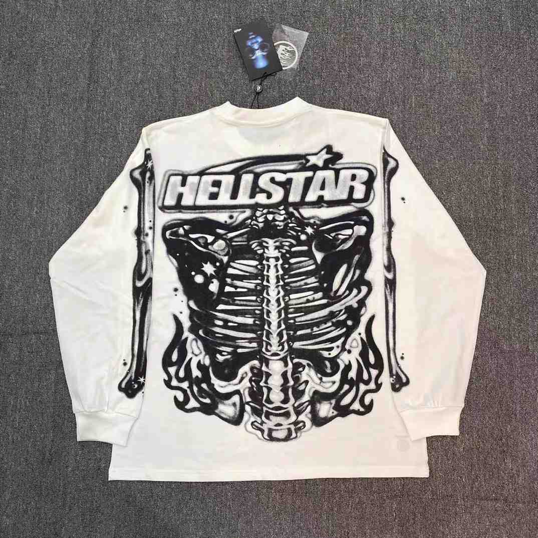 Hellstar Airbrushed Bones Longsleeve - DesignerGu