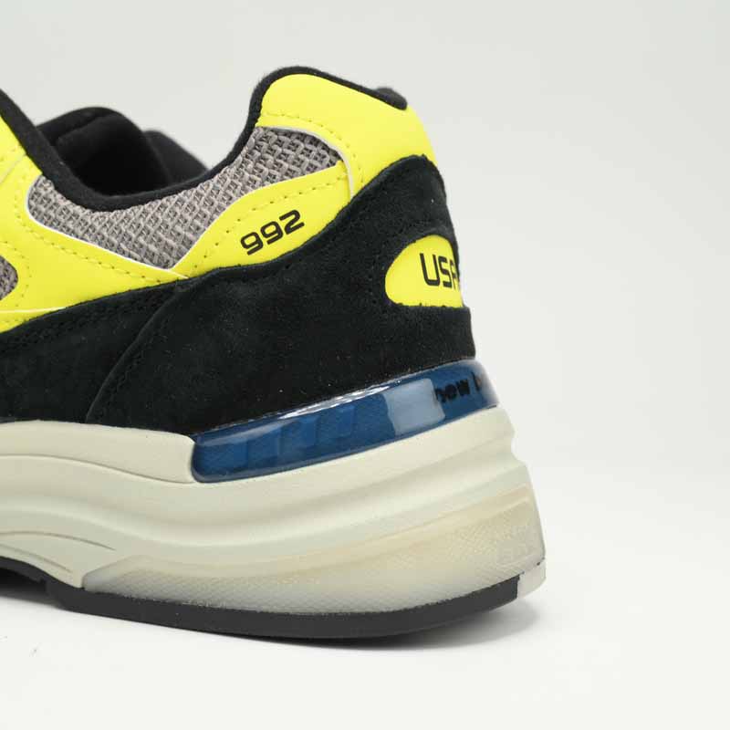 New Balance 992 Black And Yellow Sneakers      M992FG  - DesignerGu