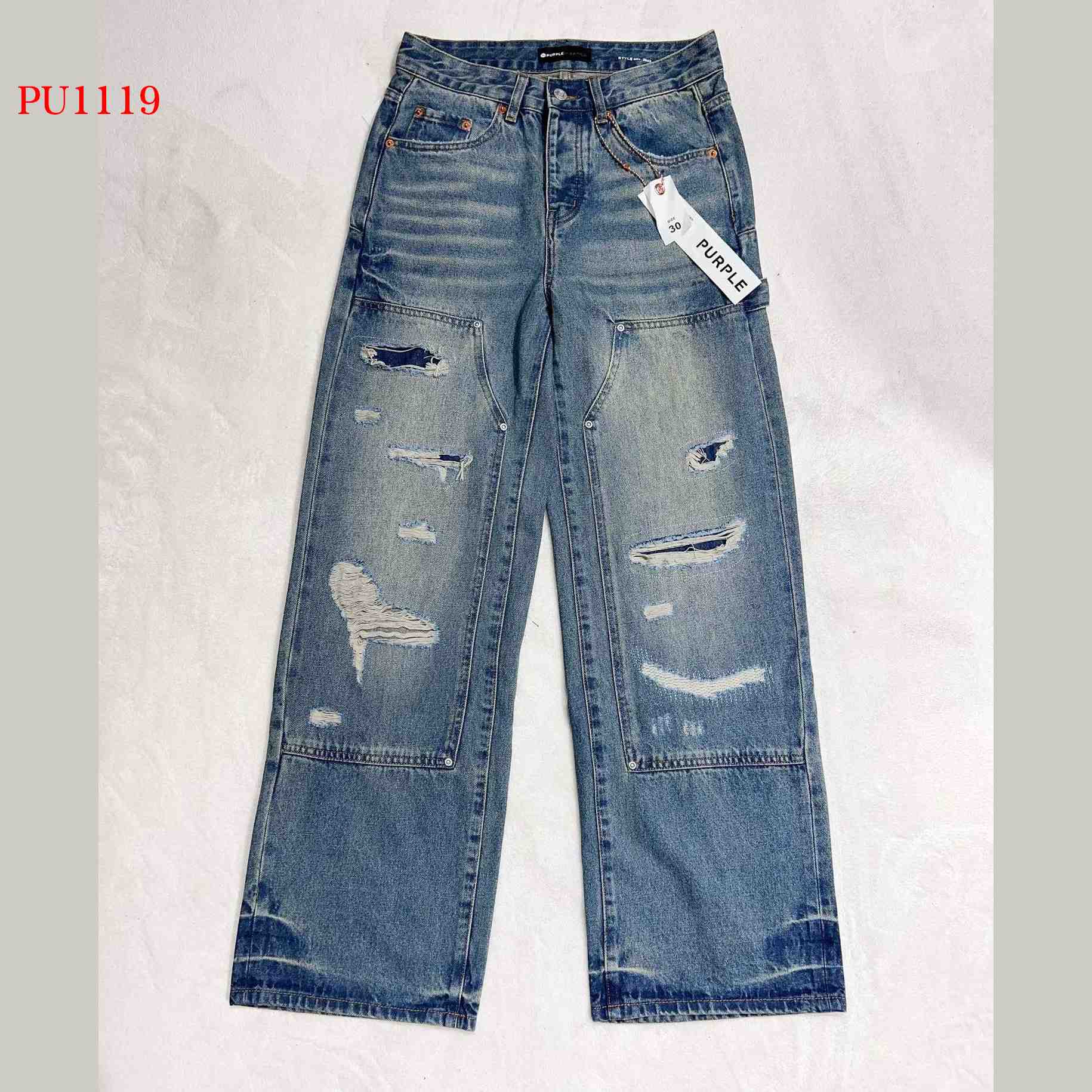 Purple-Brand Jeans           PU1119        - DesignerGu