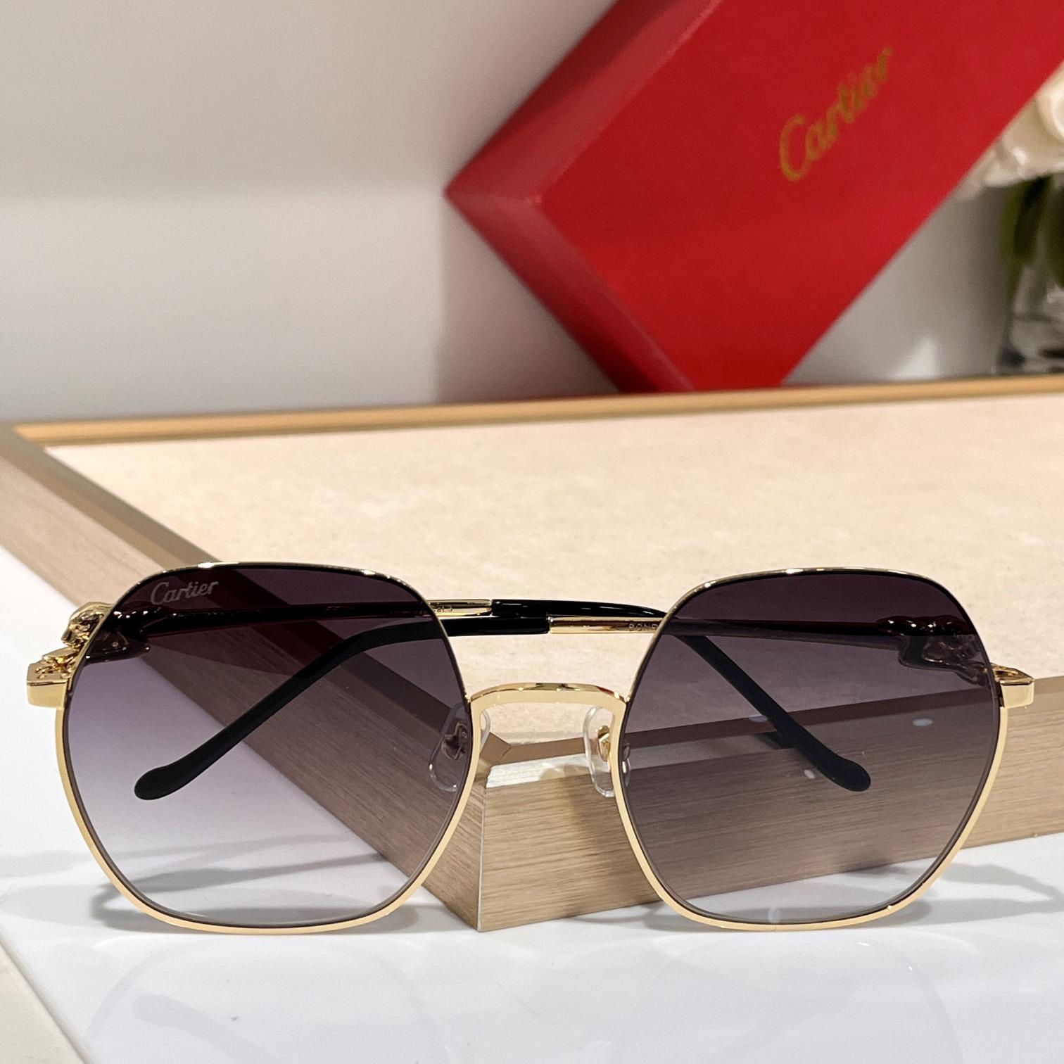 Cartier Geometric Frame Sunglasses     CT0267 - DesignerGu