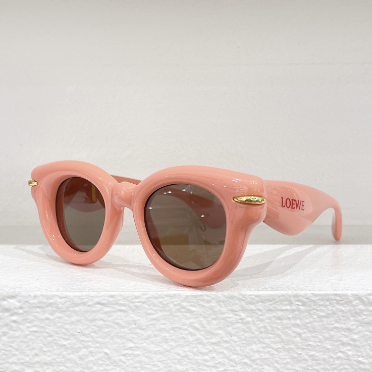 Loewe Inflated Round Sunglasses In Nylon - DesignerGu