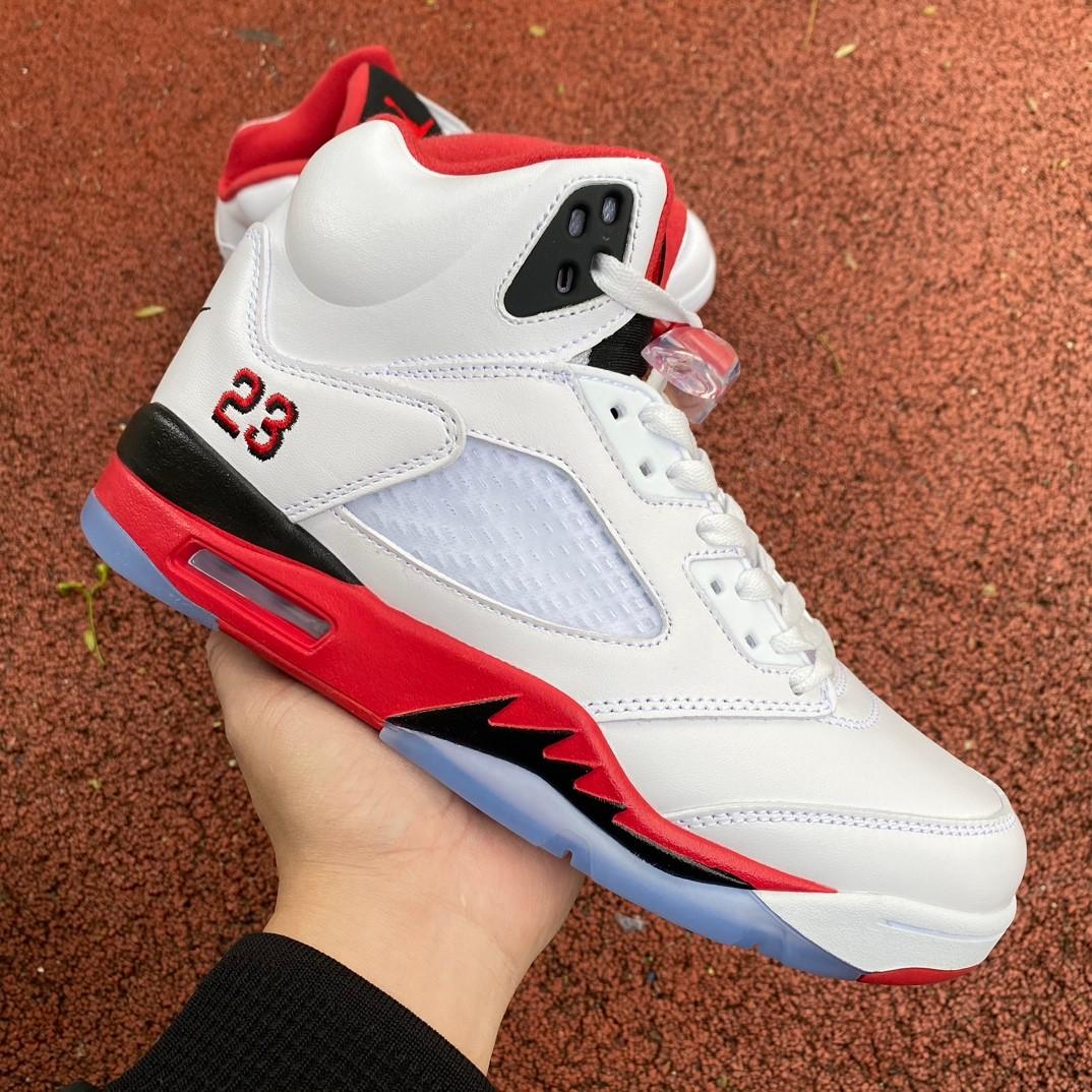 Air Jordan 5 Fire Red Sneakers     136027/440888-120 - DesignerGu