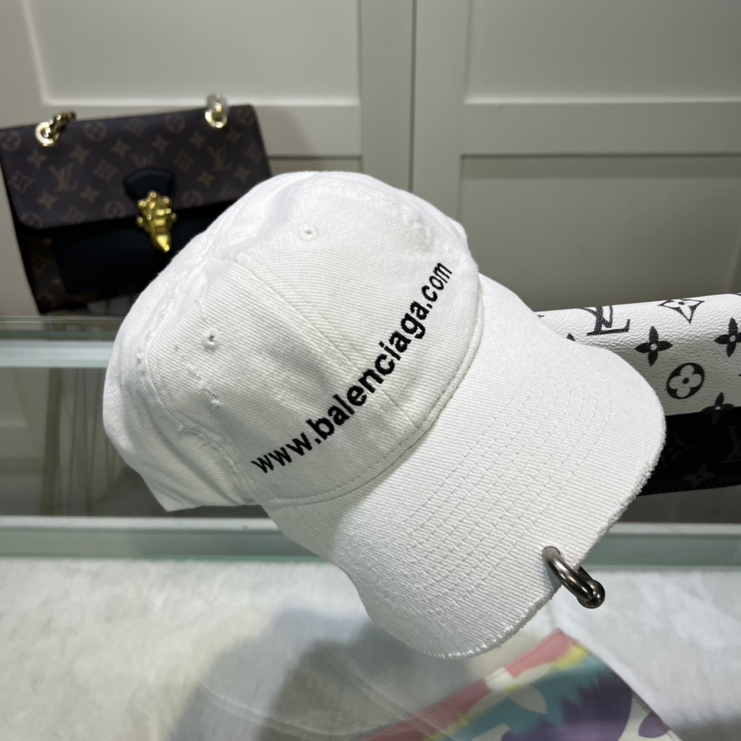 Balenciaga Embroidered-logo Six-panel Cap - DesignerGu