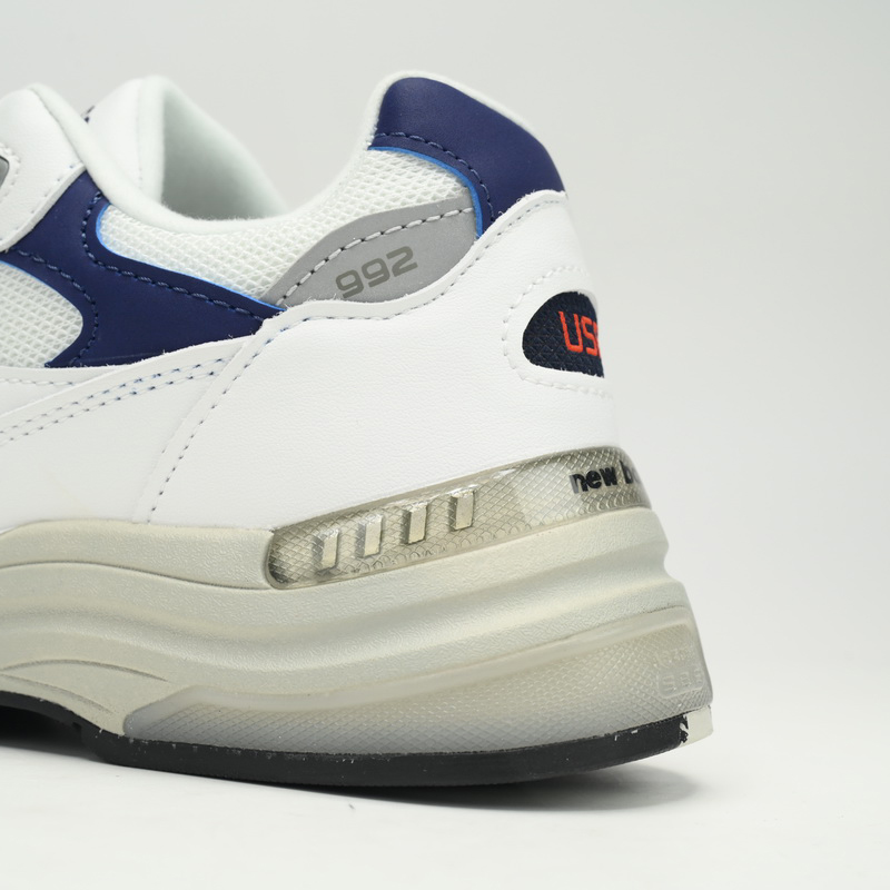 New Balance 992 White Blue Sneakers      M992EC  - DesignerGu