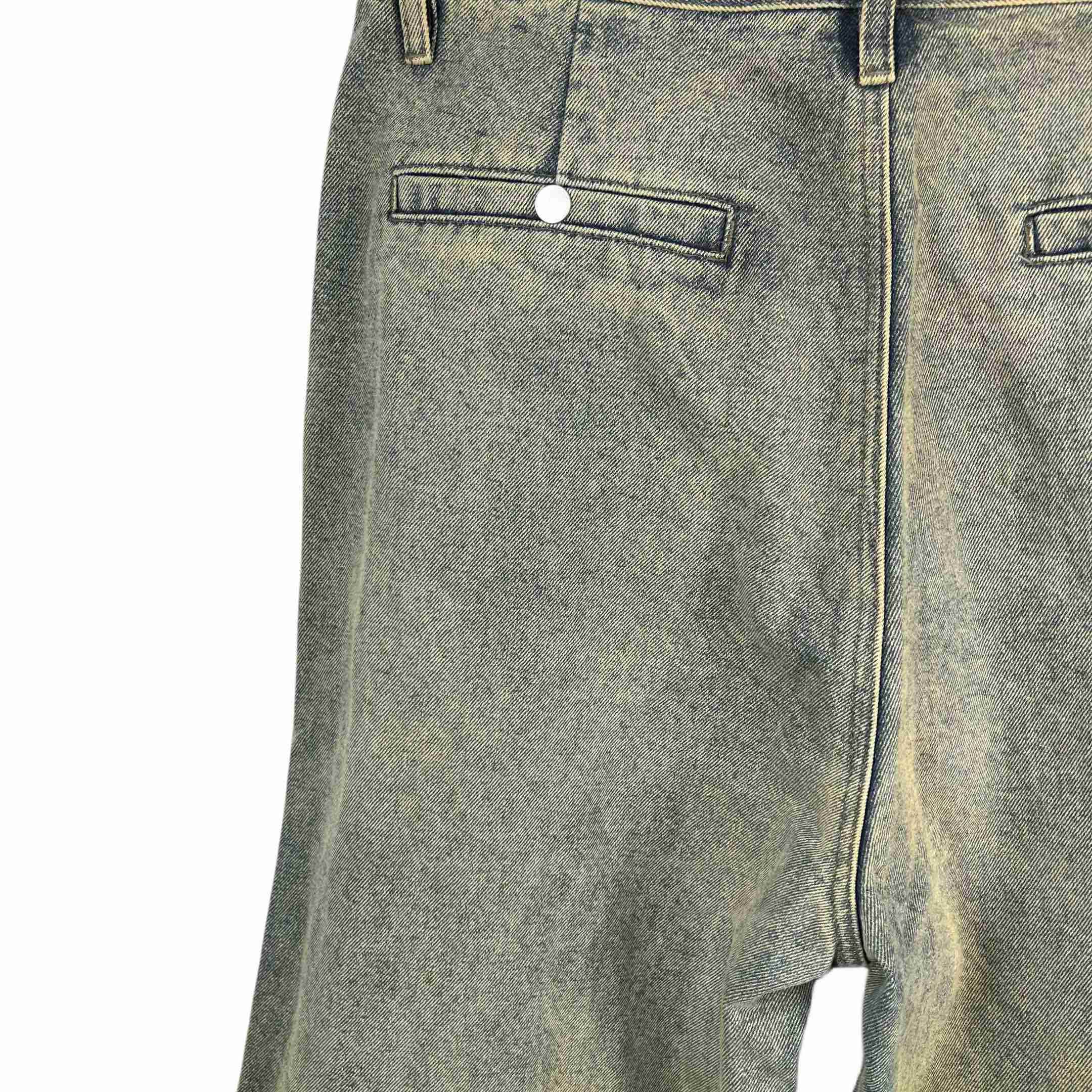 Rick Owens Geth Wide Leg Denim Jeans - DesignerGu