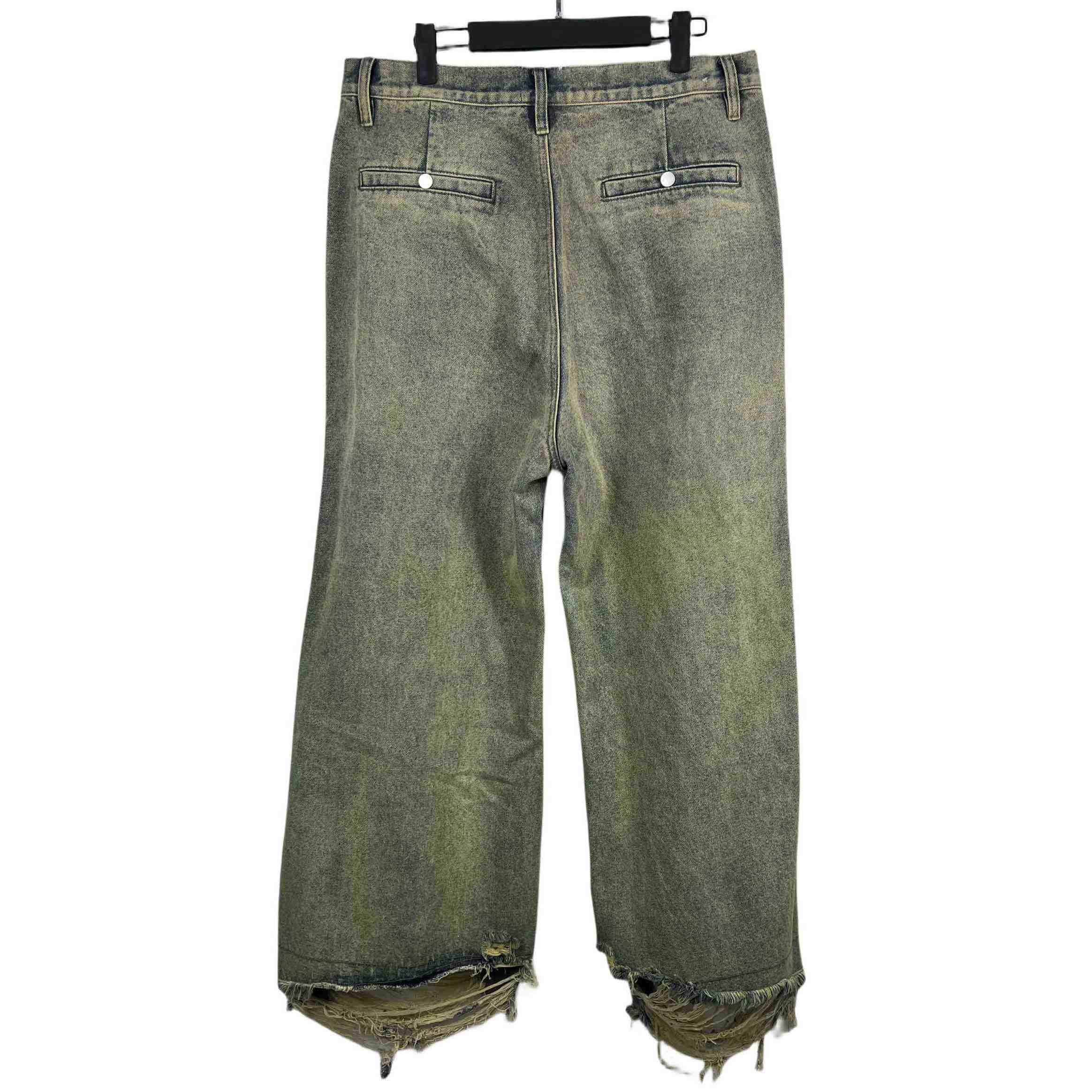 Rick Owens Geth Wide Leg Denim Jeans - DesignerGu