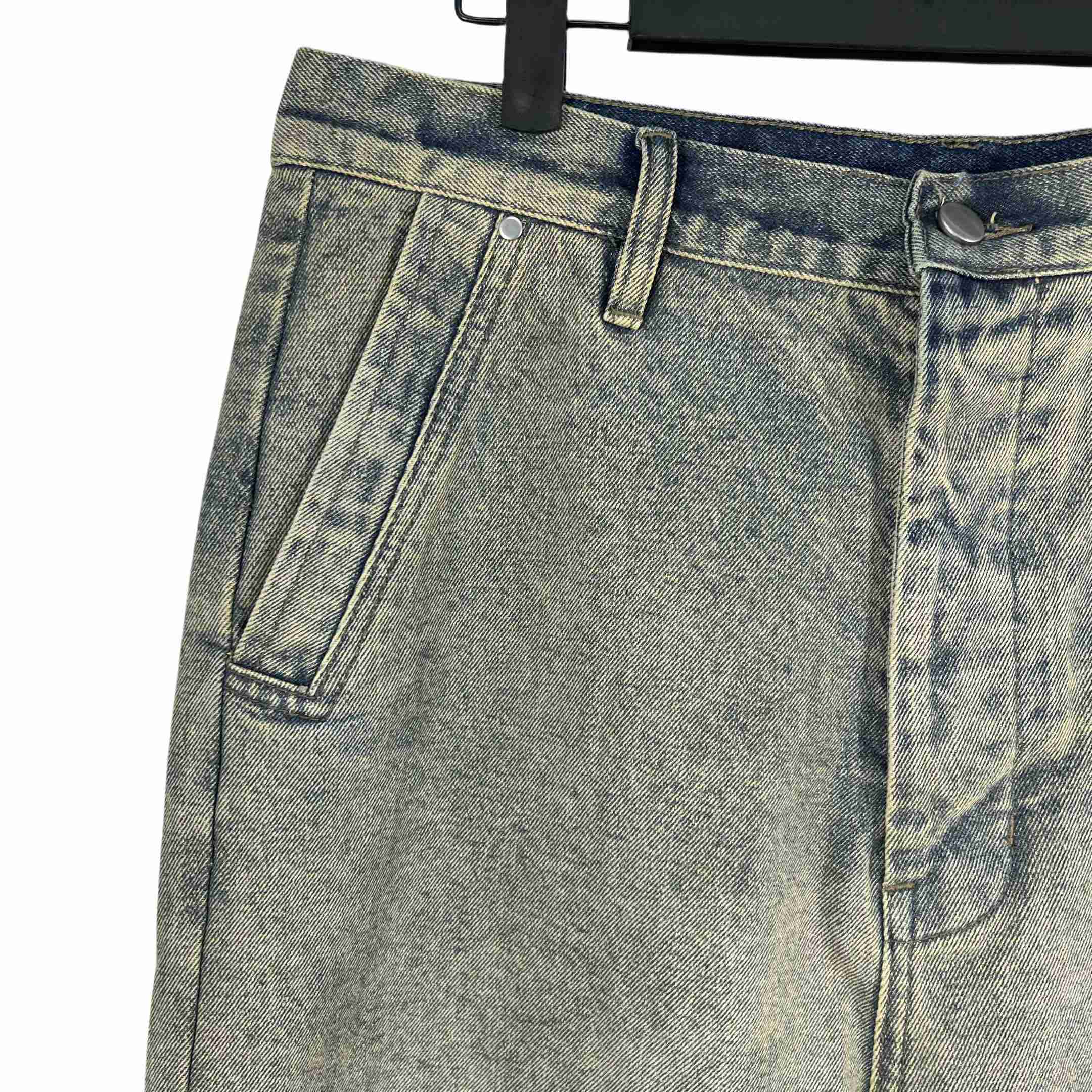 Rick Owens Geth Wide Leg Denim Jeans - DesignerGu