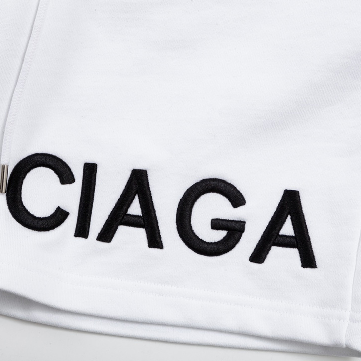 Balenciaga Logo Cotton Shorts - DesignerGu