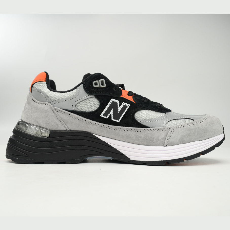 New Balance 992 Gray Orange Sneakers      M992GBO   - DesignerGu