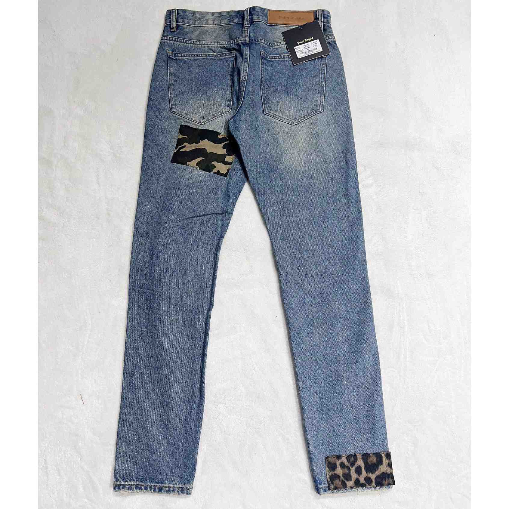 Palm Angels Patchwork Straight-leg Jeans - DesignerGu