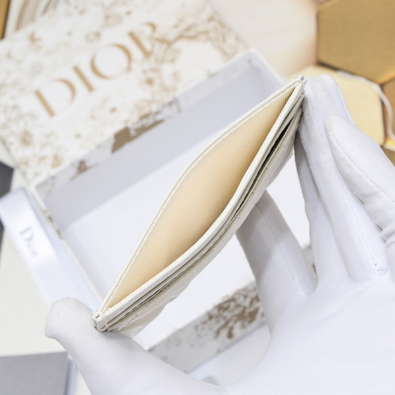 Dior Caro Five-Slot Card Holder   - DesignerGu