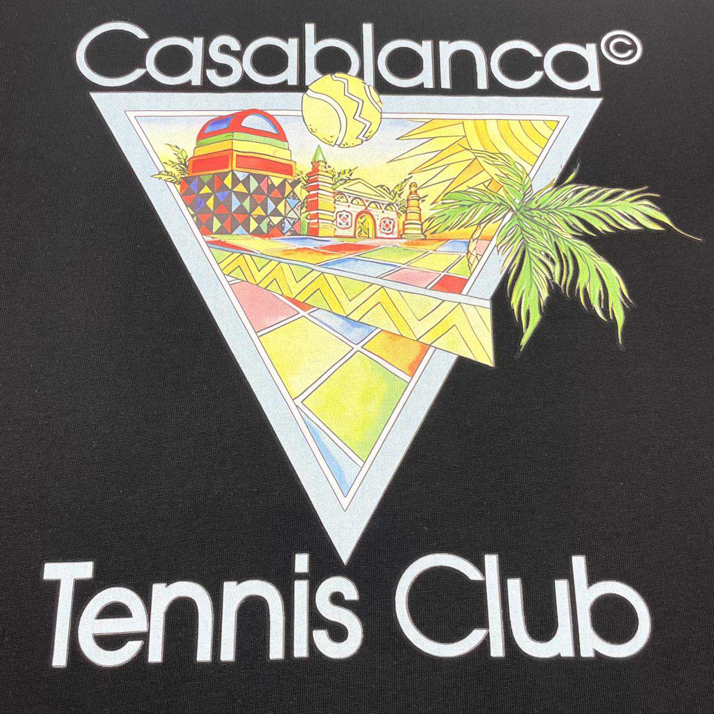 Casablanca Afro Cubism Tennis Club T-Shirt    C836 - DesignerGu