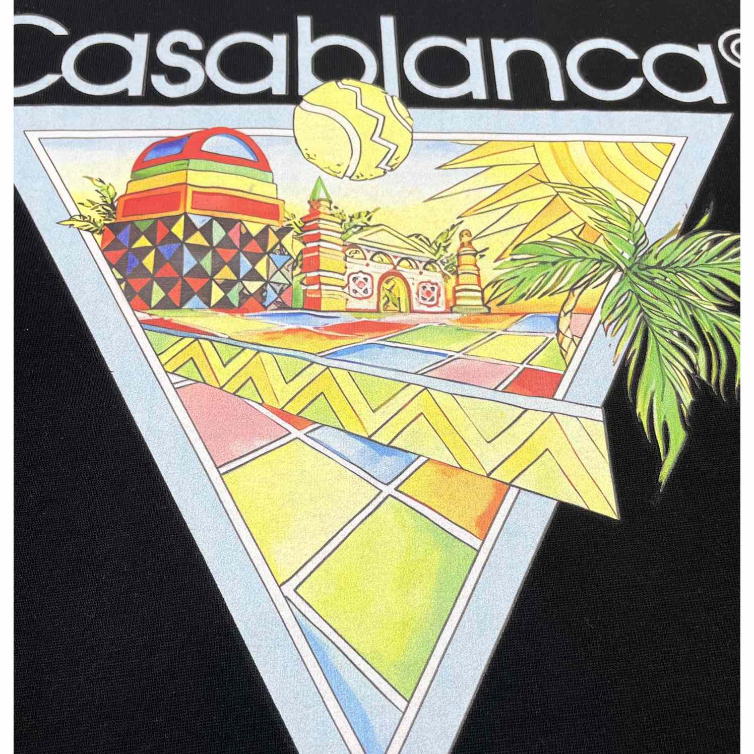 Casablanca Afro Cubism Tennis Club T-Shirt    C836 - DesignerGu