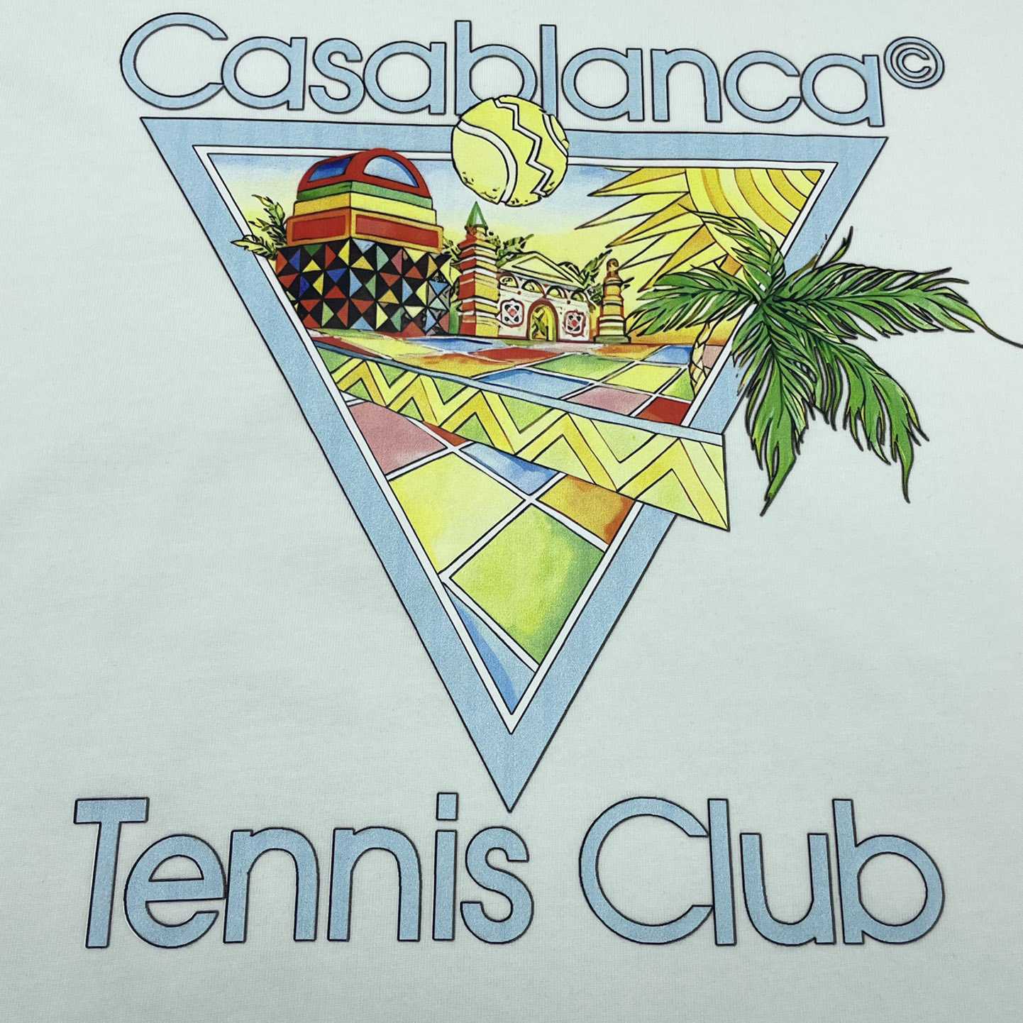 Casablanca Afro Cubism Tennis Club T-Shirt    C835 - DesignerGu