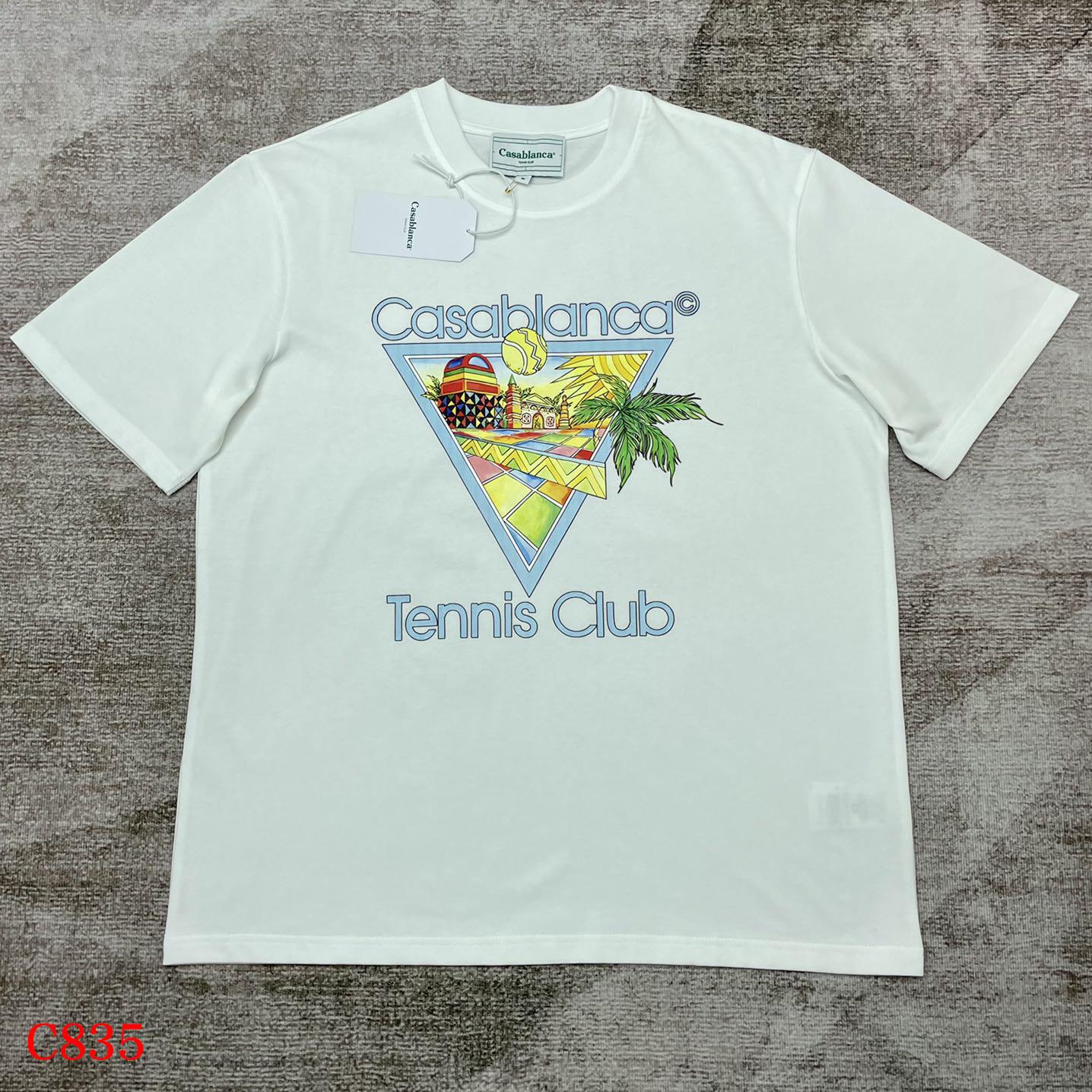 Casablanca Afro Cubism Tennis Club T-Shirt    C835 - DesignerGu