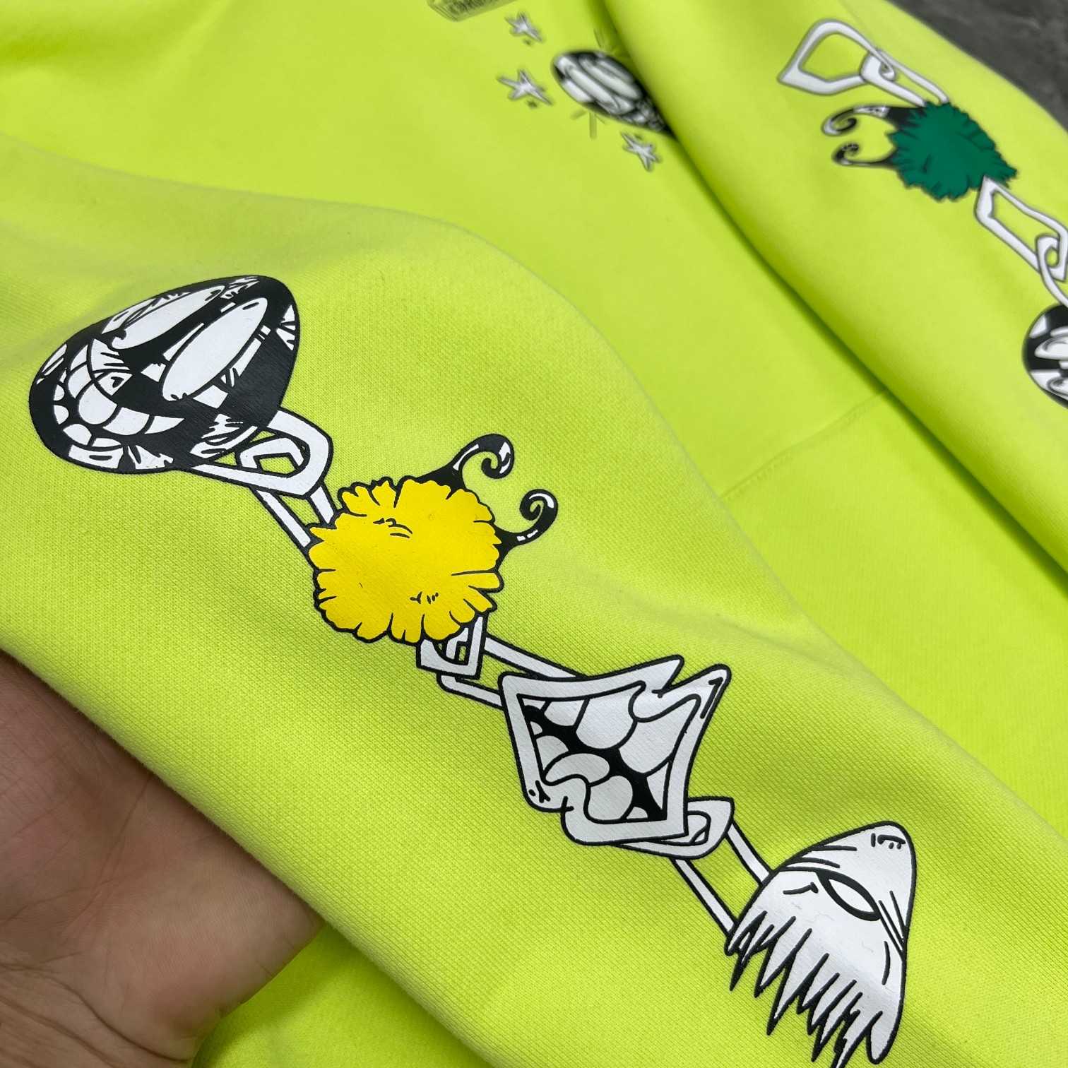 Chrome Heart Matty Boy 'Link' Lime Hoodie - DesignerGu