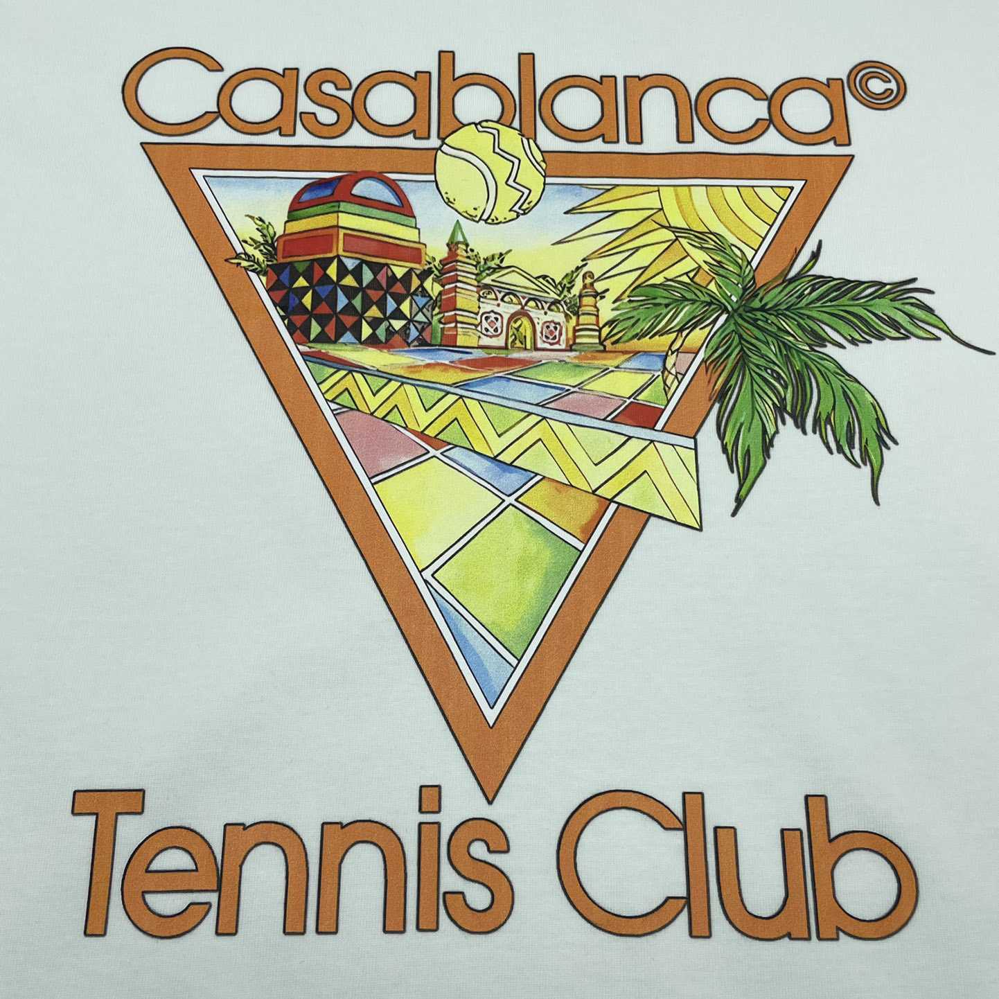 Casablanca Afro Cubism Tennis Club T-Shirt    C831 - DesignerGu