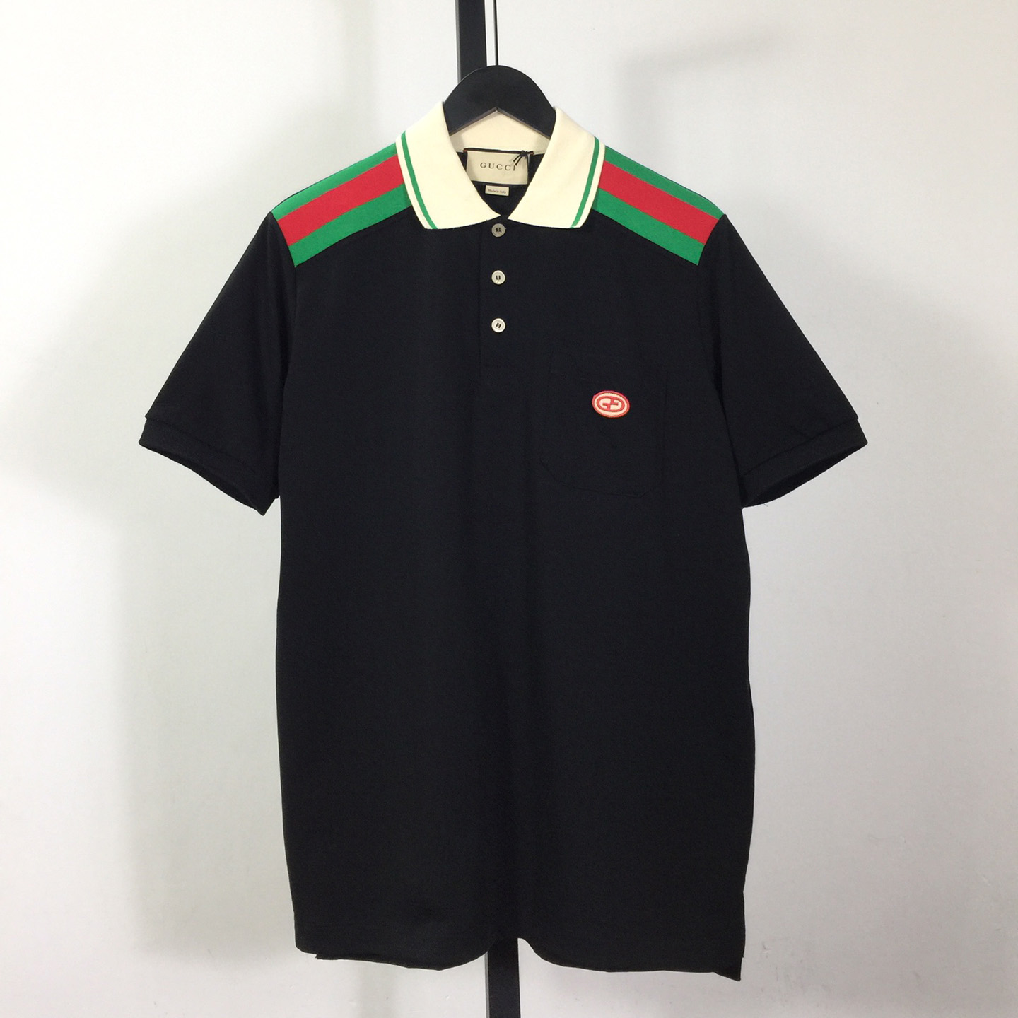 Gucci Cotton Polo With Interlocking G - DesignerGu