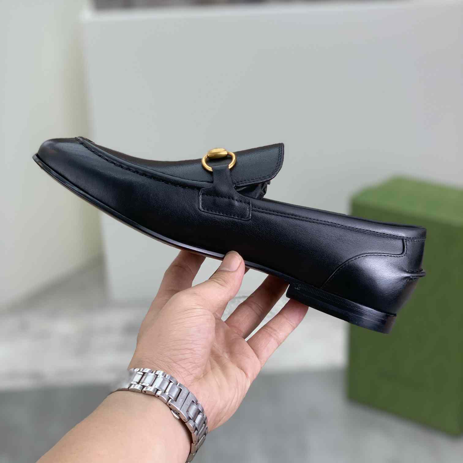 Gucci Jordaan Leather Loafer - DesignerGu