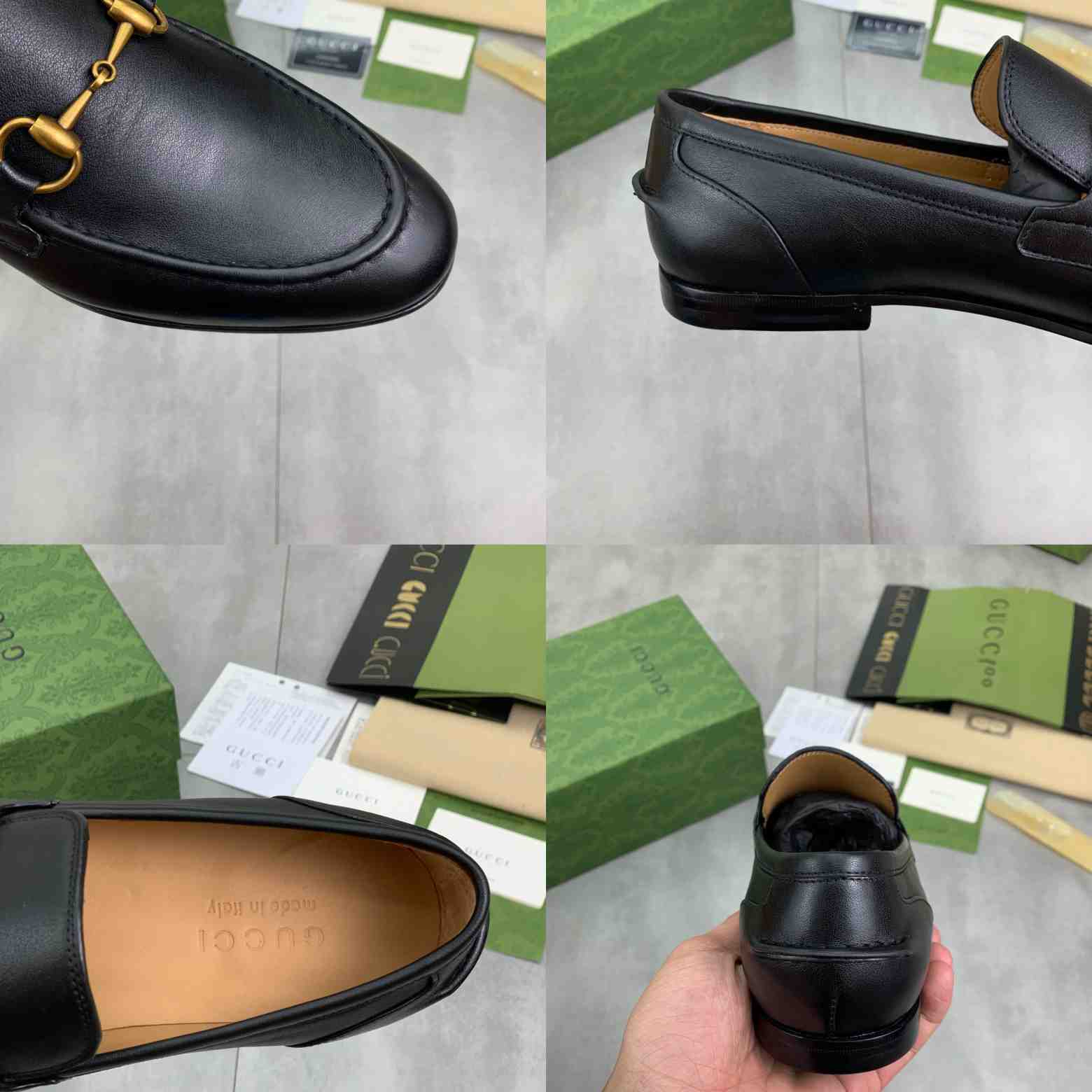 Gucci Jordaan Leather Loafer - DesignerGu