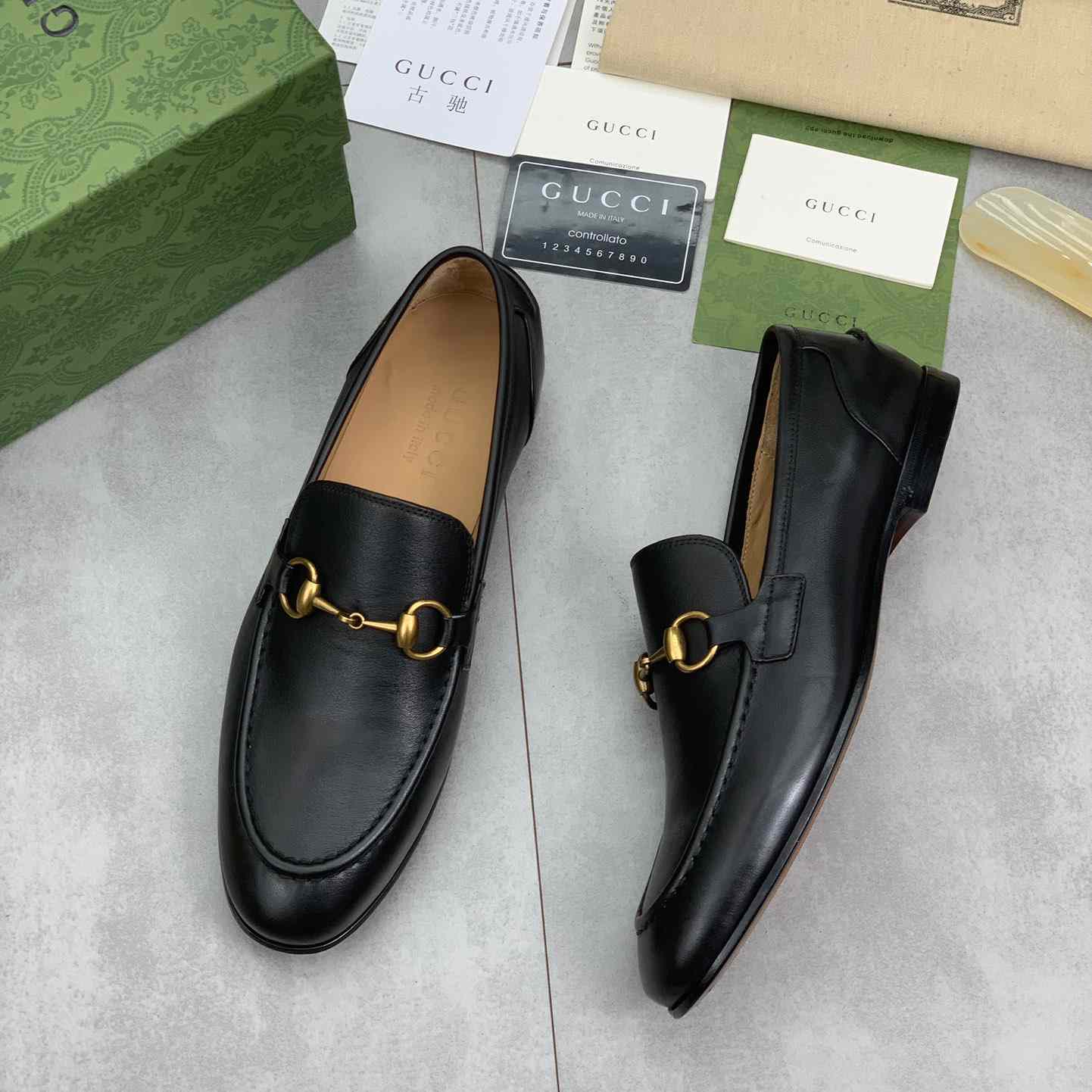 Gucci Jordaan Leather Loafer - DesignerGu