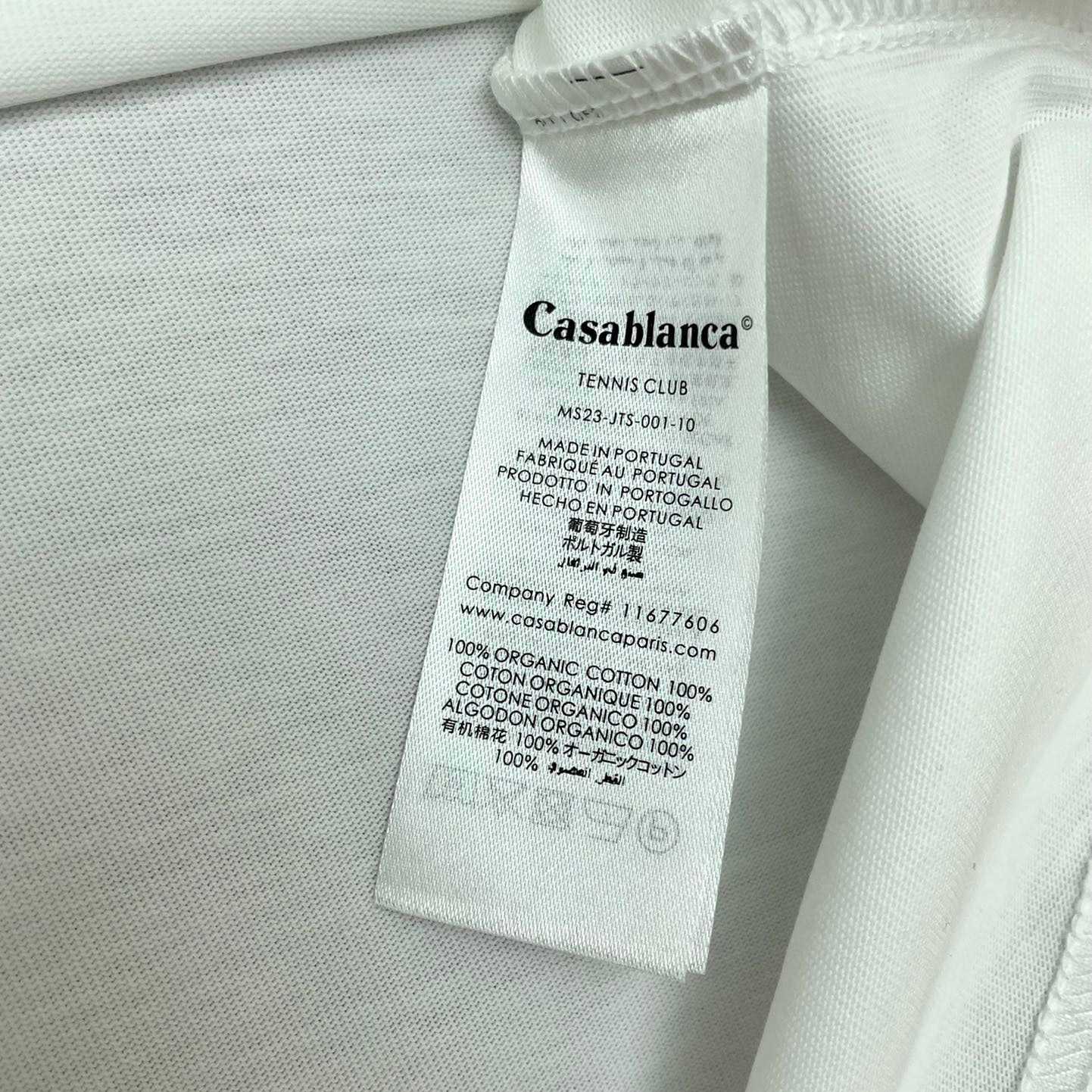 Casablanca Logo-print Cotton T-shirt     C800 - DesignerGu