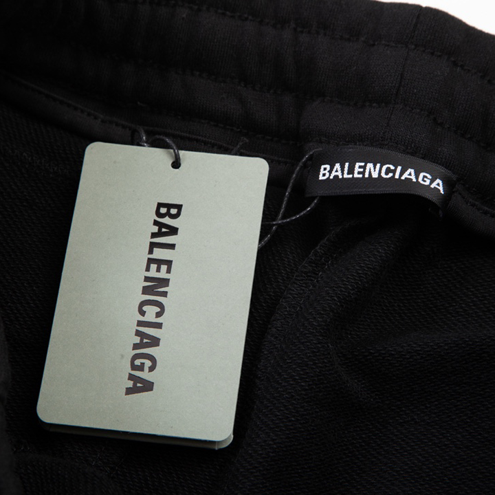 Balenciaga Logo Cotton Shorts - DesignerGu