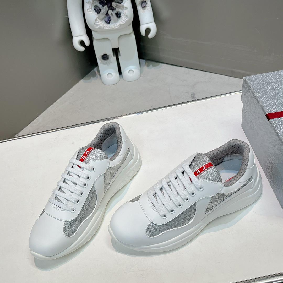 Prada America's Cup Soft Rubber And Bike Fabric Sneakers - DesignerGu