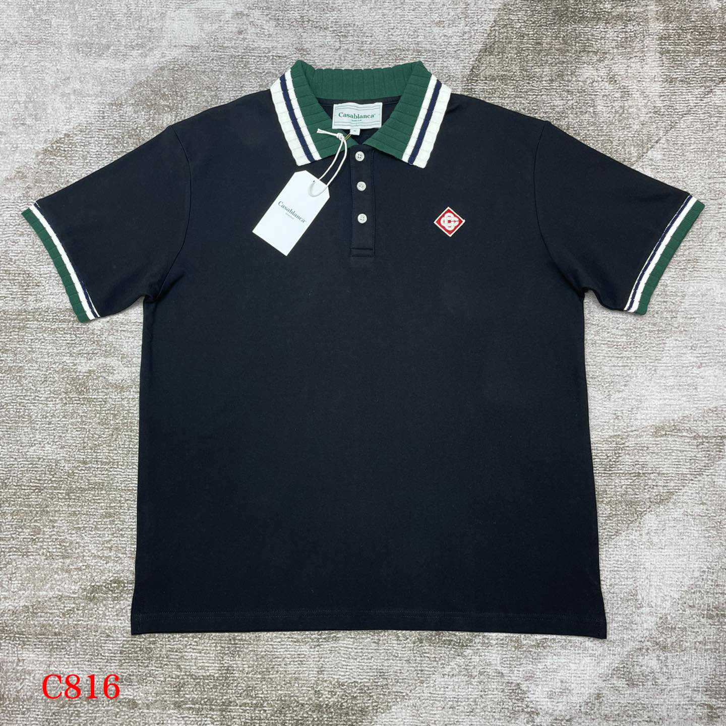 Casablanca Cotton Polo-Shirt    C816 - DesignerGu