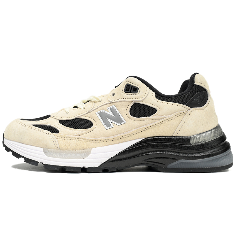 New Balance 992 Beige Black Sneakers      M992NB  - DesignerGu