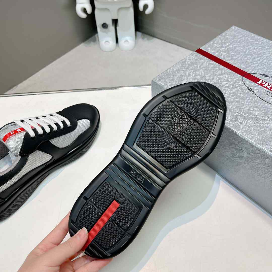 Prada America's Cup Soft Rubber And Bike Fabric Sneakers - DesignerGu