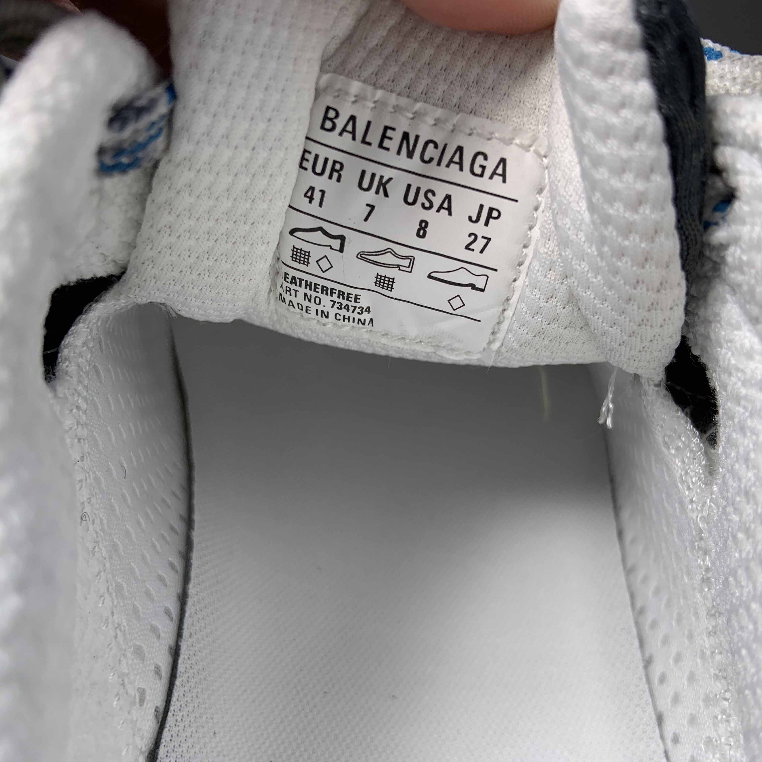 Balenciaga 3XL Sneaker In White, Blue And Yellow - DesignerGu