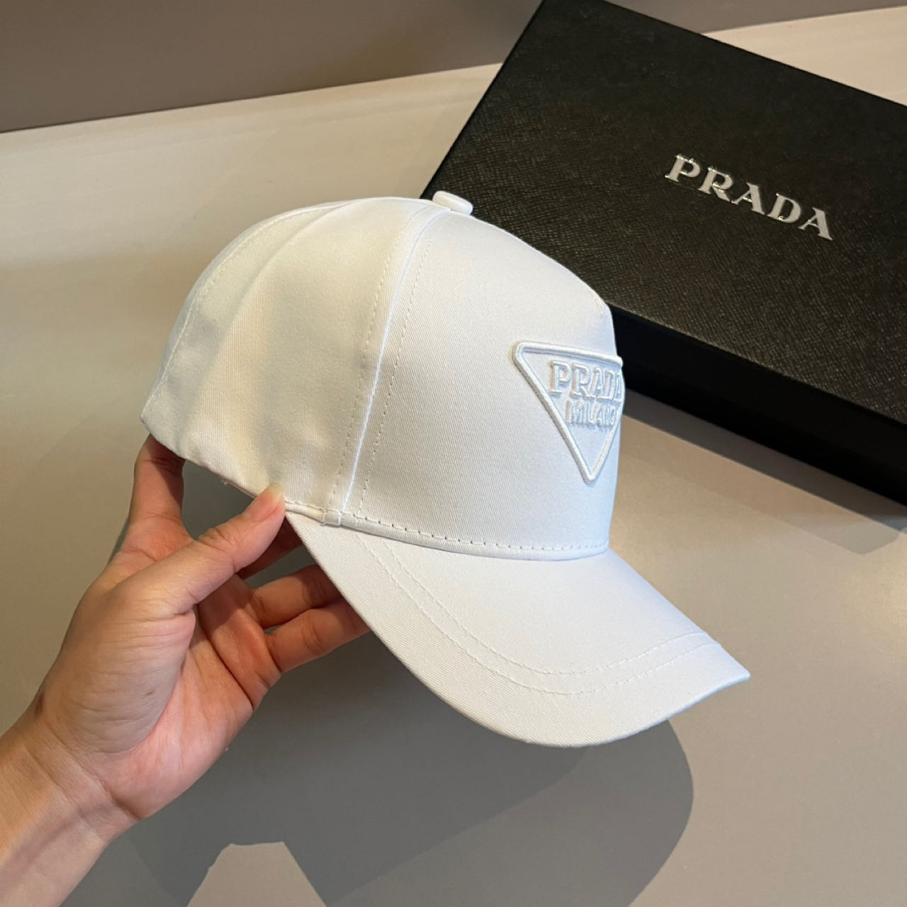 Prada Logo-patch Baseball Cap - DesignerGu